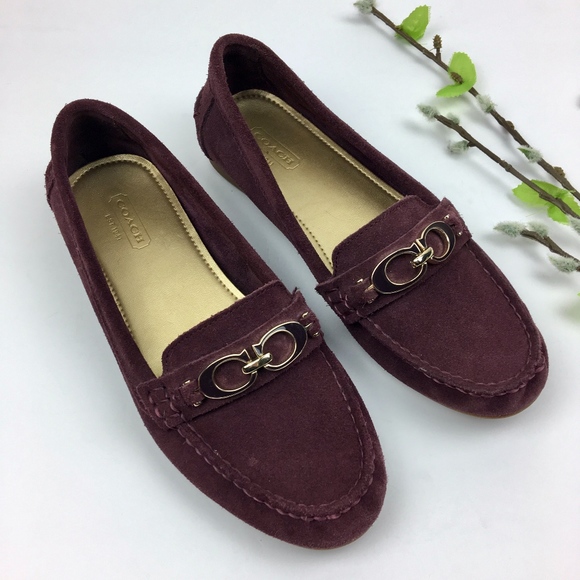 Coach Shoes - COACH SUEDE "Fortunata" Moccasin Loafers Size 6